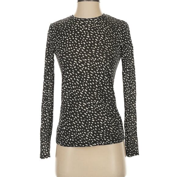 Tory Burch Pima Cotton Tshirt Top XXS & Jeggings SZ 25 Black White Dots Outfit - Picture 2 of 10